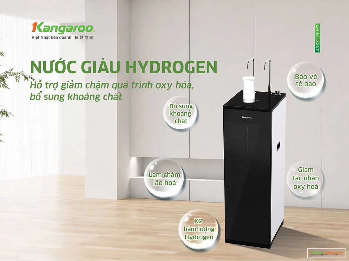 Máy lọc nước Kangaroo Hydrogen nóng lạnh KG12S2H4