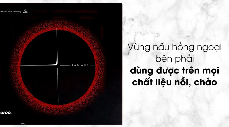  Bếp điện từ hồng ngoại đôi Kangaroo KG443i