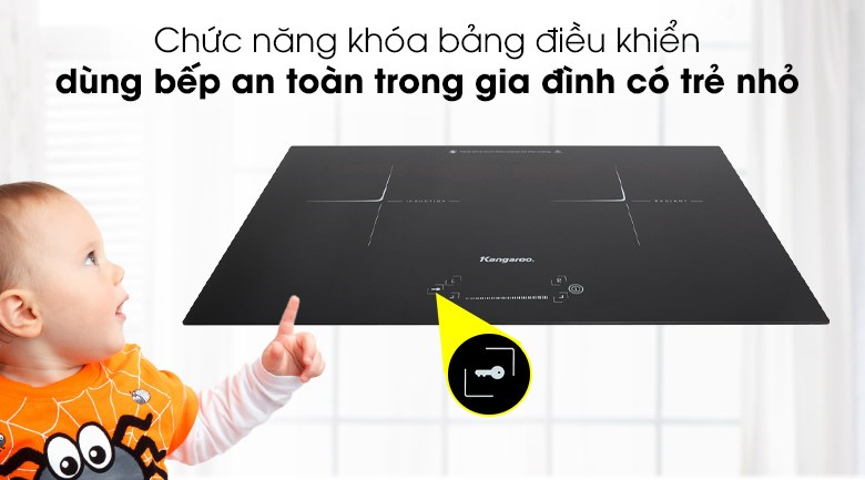  Bếp điện từ hồng ngoại đôi Kangaroo KG443i