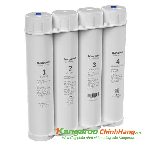 Bộ 4 Lõi Lọc Chức Năng Khoáng Kangaroo