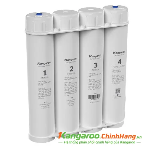 Bộ 4 lõi lọc chức năng Alkaline Kangaroo