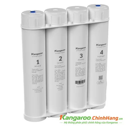 Bộ 4 lõi lọc chức năng Hydrogen Kangaroo