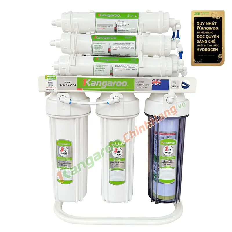 Máy lọc nước Kangaroo Hydrogen KGRP10 - 10 lõi - Mẫu mới 2025