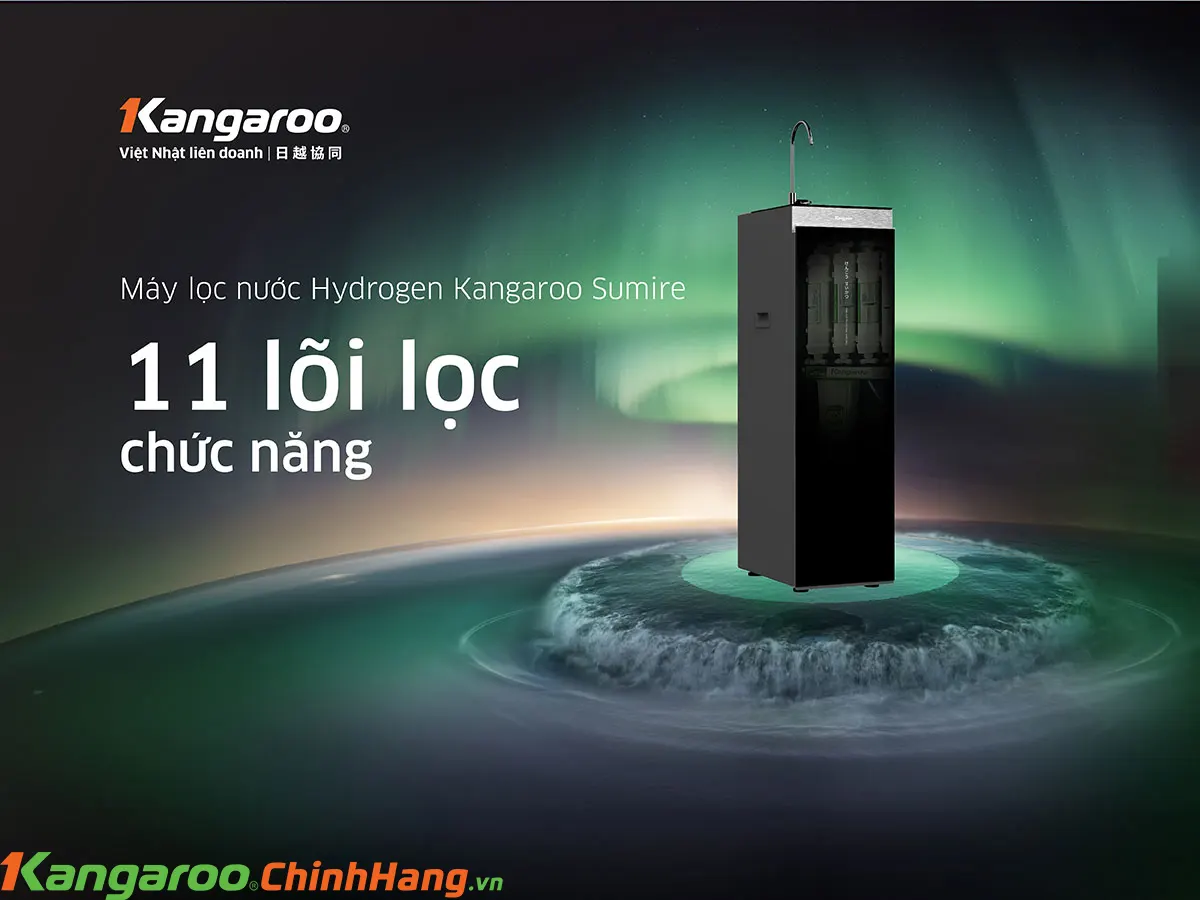 Máy lọc nước Kangaroo Sumire Hydrogen KG100H-11 lõi lọc