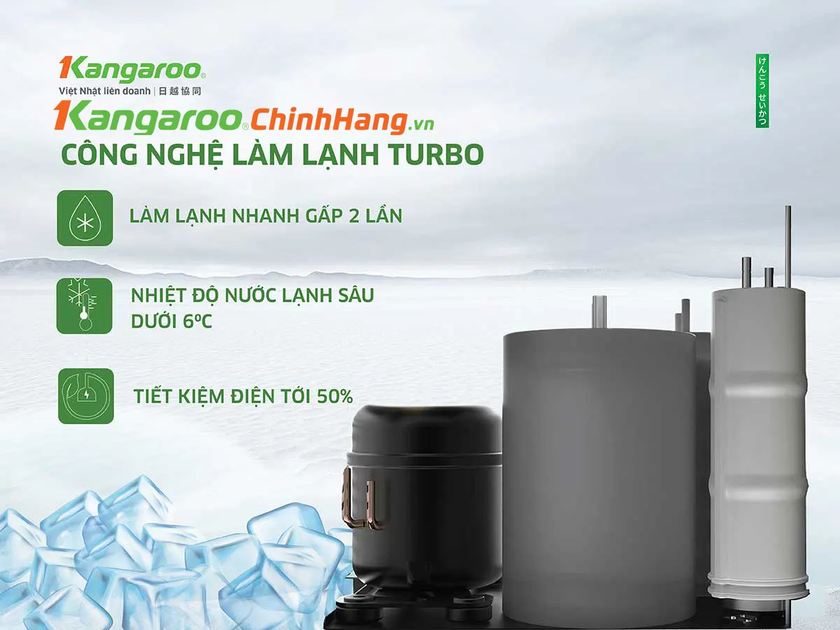 Máy lọc nước Kangaroo Hydrogen ion kiềm nóng lạnh KGHC13A3 