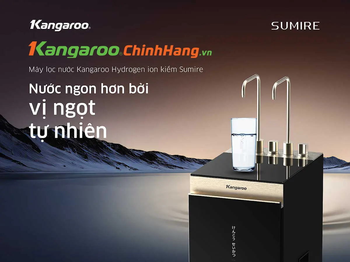 Máy lọc nước Kangaroo Hydrogen ion kiềm nóng lạnh KGHC13A3 