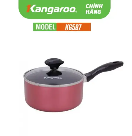 Nồi nhôm chống dính có nắp – đáy từ KG587