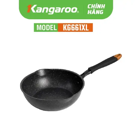 Chảo nhôm chống dính đáy từ Kangaroo KG661XL