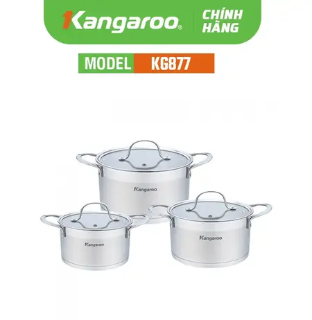 Bộ nồi Inox cao cấp 5 lớp KG877