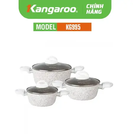 Bộ nồi nhôm chống dính Kangaroo KG995