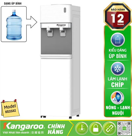 Cây nước nóng lạnh Kangaroo KG35A2 - Cây úp bình