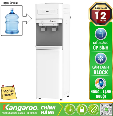 Cây nước nóng lạnh Kangaroo KG36A2 - Cây úp bình