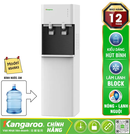 Cây nước nóng lạnh Kangaroo KG49A3 - Hút Bình New 2025
