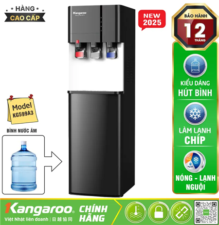 Cây nước nóng lạnh Kangaroo KG599A3 - Cây Hút Bình, Mới 2025