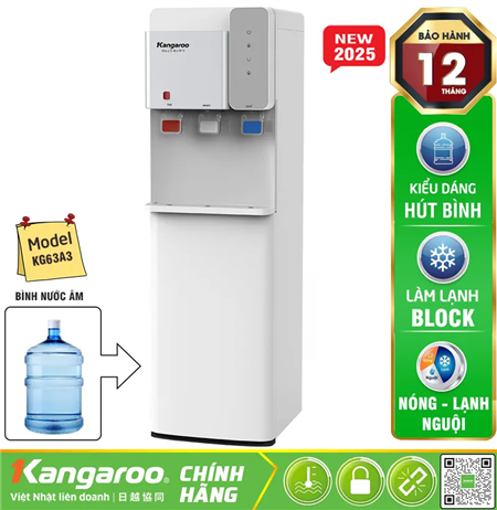Cây nước nóng lạnh Kangaroo KG63A3 - Cây hút bình