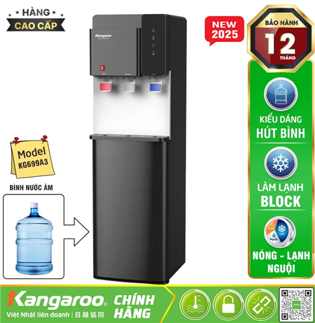 Cây nước nóng lạnh Kangaroo KG699A3 - Cây Hút Bình, Mới 2025