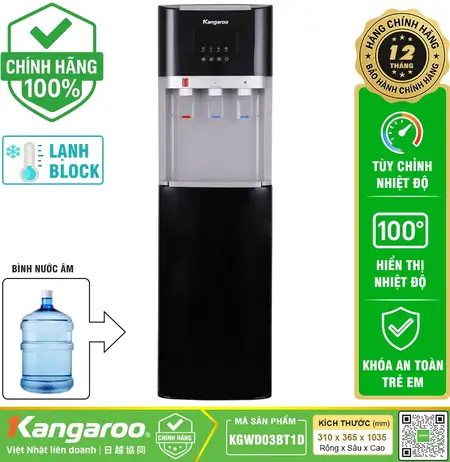 Cây nước nóng lạnh Kangaroo KGWD03BT1D - Hút Bình, Mới 2025