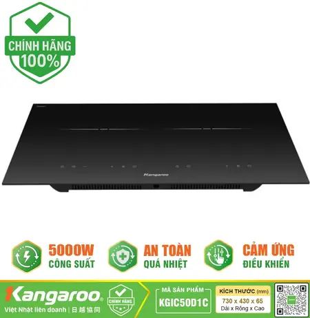 Bếp từ đôi lắp âm Kangaroo KGIC50D1C
