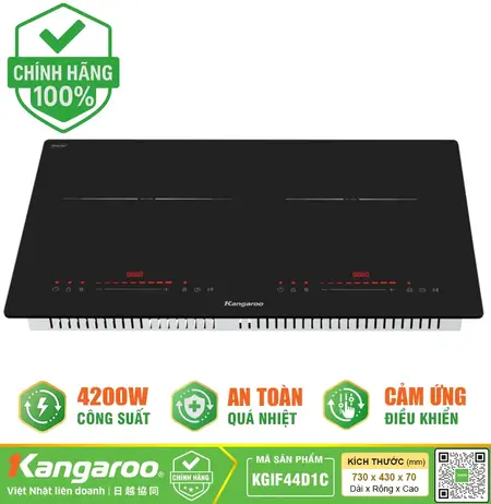 Bếp từ hồng ngoại lắp âm Kangaroo KGIF44D1C