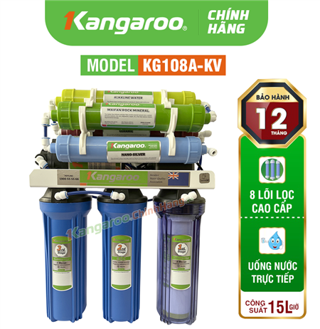 Máy lọc nước Kangaroo KG108A KV - Mẫu mới 2025
