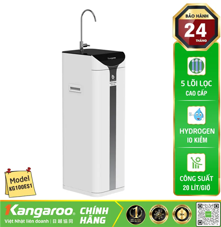 Máy lọc nước Kangaroo Hydrogen ion kiềm KG100ES1 Mới 2025