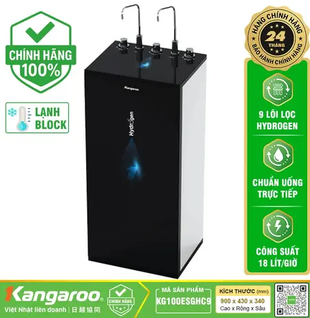 Máy lọc nước Kangaroo Hydrogen nóng lạnh KG100ESGHC9