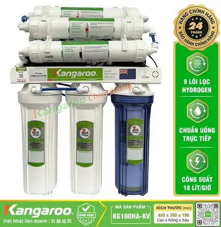 Máy lọc nước Kangaroo Hydrogen KG100HA Không Vỏ