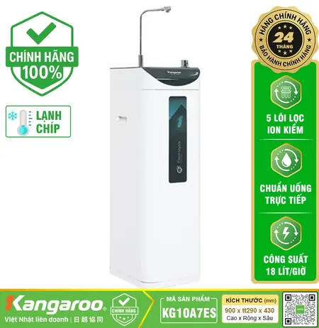Máy lọc nước RO nóng lạnh ion kiềm Kangaroo KG10A7ES