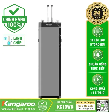 Máy lọc nước Kangaroo Hydrogen nóng lạnh Waterfall KG10W6
