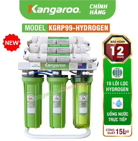 Máy lọc nước Kangaroo Hydrogen KGRP99 - 10 Lõi Mới 2025
