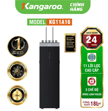 Máy lọc nước Kangaroo Hydrogen nóng lạnh KG11A16 - Mẫu 2025