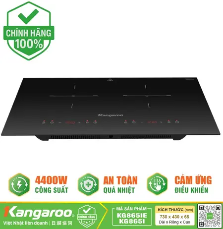 Bếp điện từ đôi Kangaroo KG865IE/KG865I