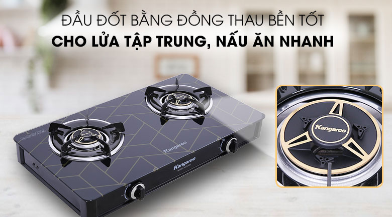 Bếp Gas đôi Kangaroo KG526M
