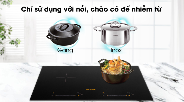 Bếp từ đôi Thái lan Kangaroo KG856i