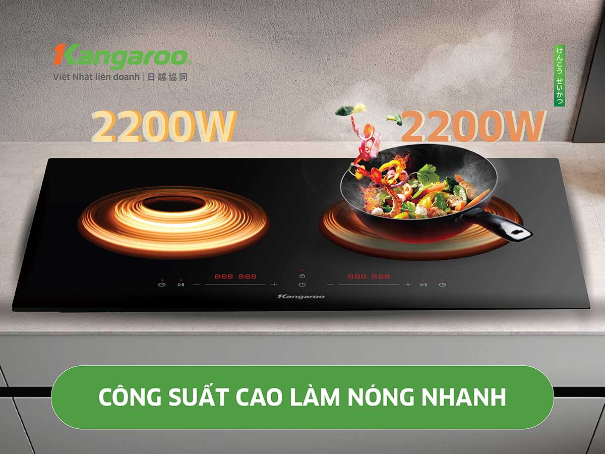 bếp từ đôi Kangaroo KGIC38D1C