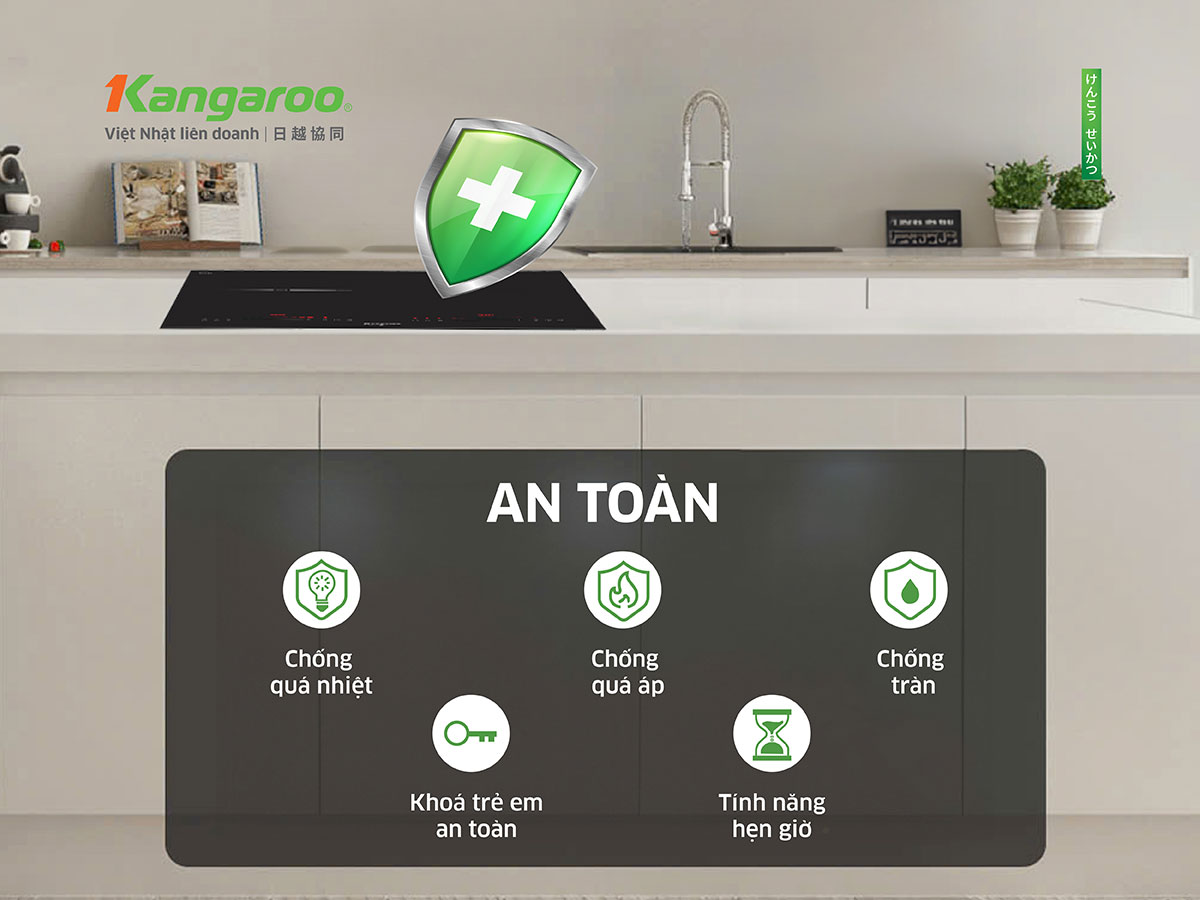 Bếp từ đôi lắp âm Kangaroo KGIC48D1C