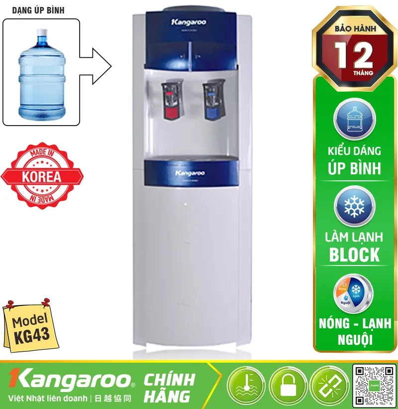 Cây nước nóng lạnh Kangaroo KG43