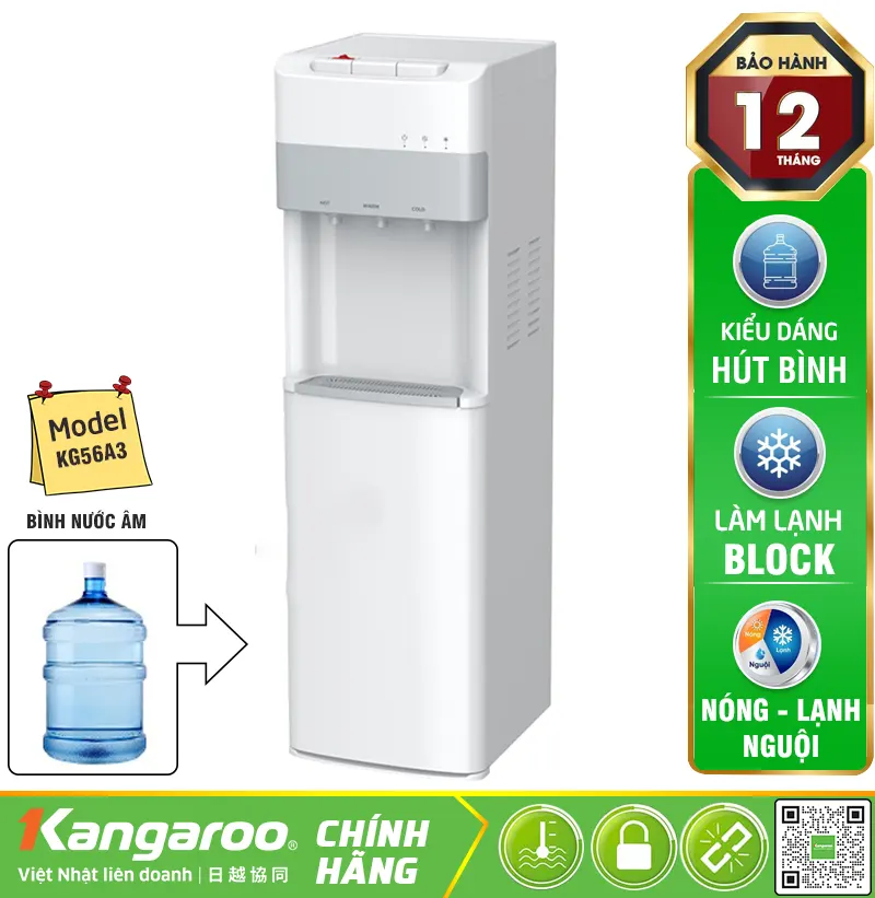 Cây nước nóng lạnh Kangaroo KG56A3