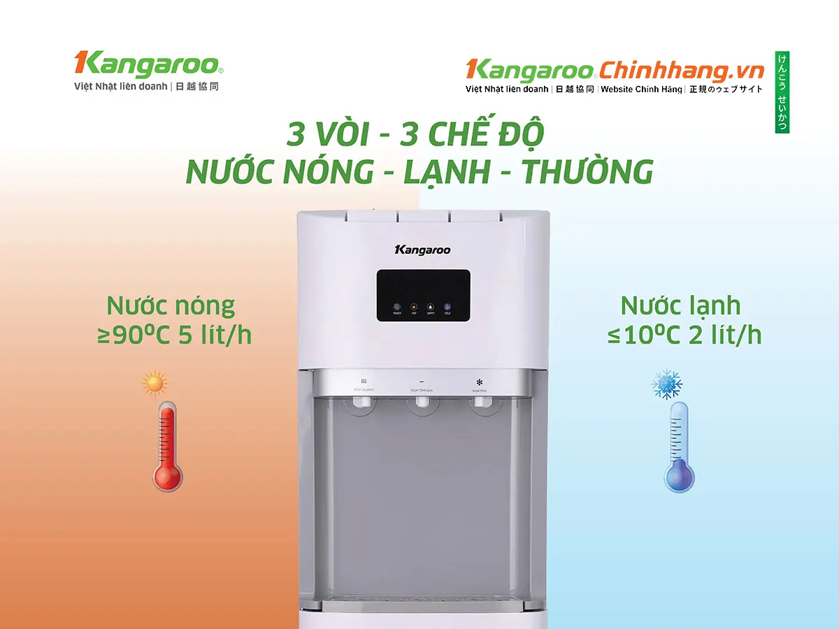 Cây nước nóng lạnh Kangaroo KGWD03B1D