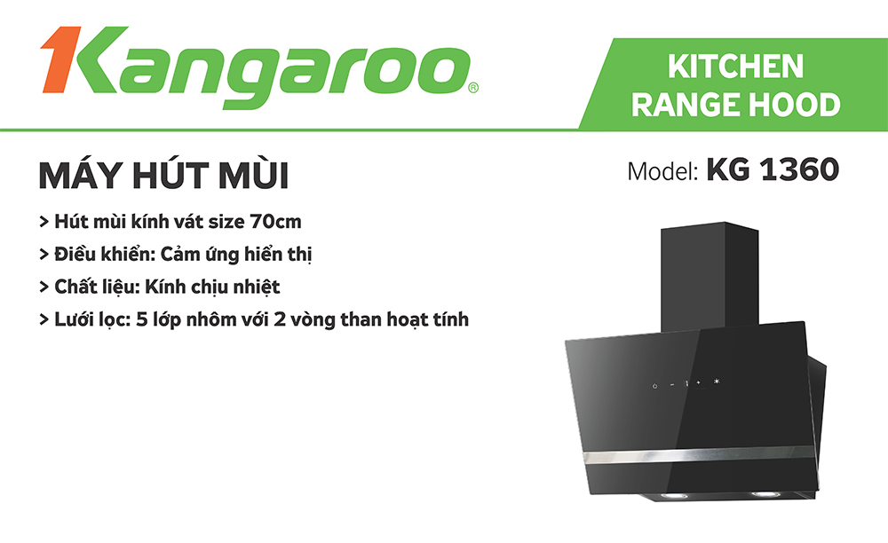 Máy hút mùi Kangaroo KG1360