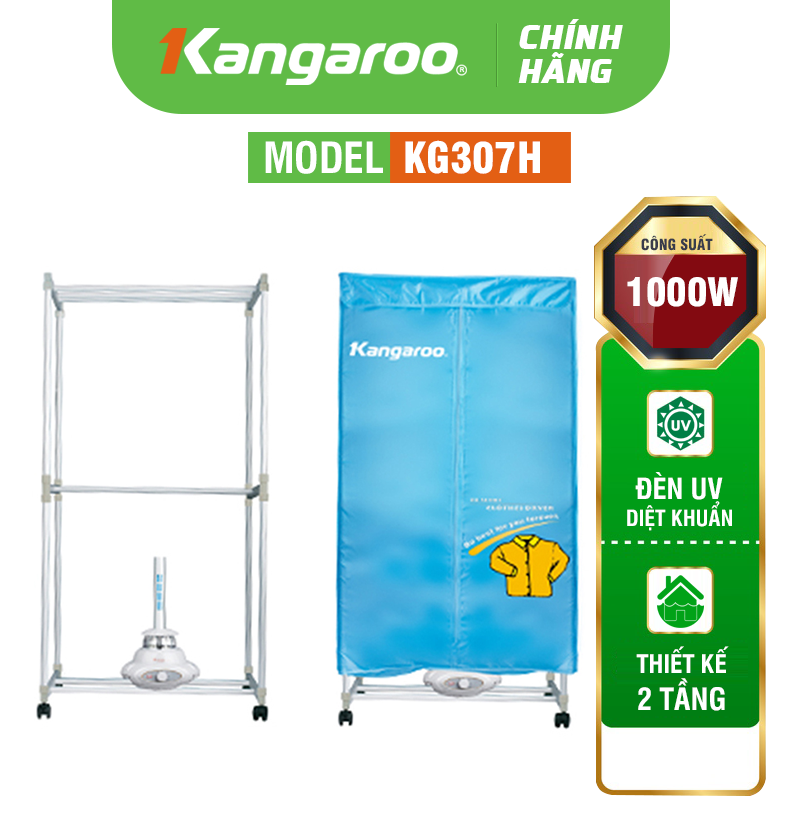 Máy sấy quần áo Kangaroo KG307H