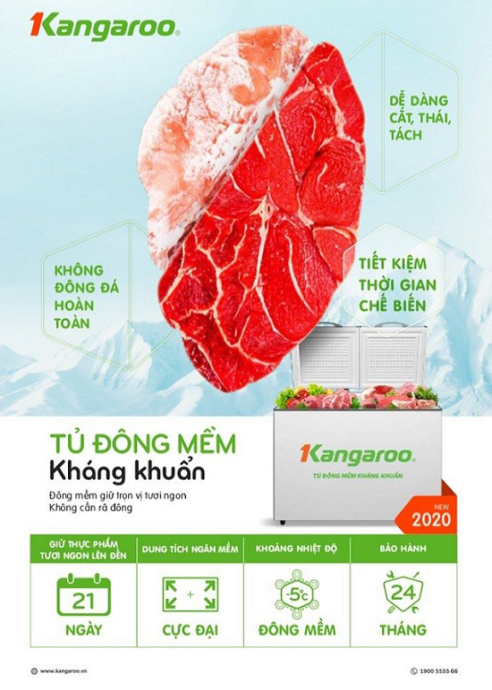 Tủ đông mềm Kangaroo KG399DM1