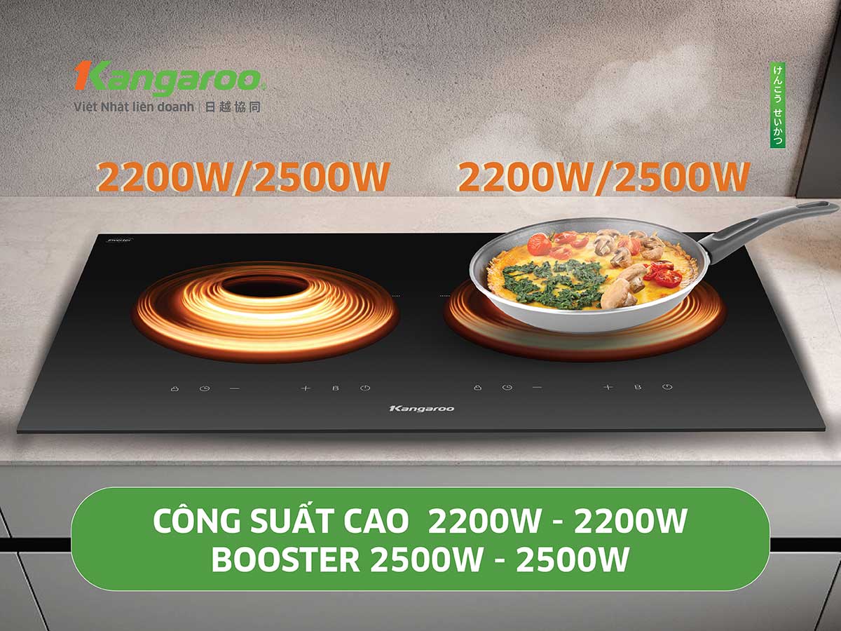 Bếp từ đôi lắp âm Kangaroo KGIC50D1C