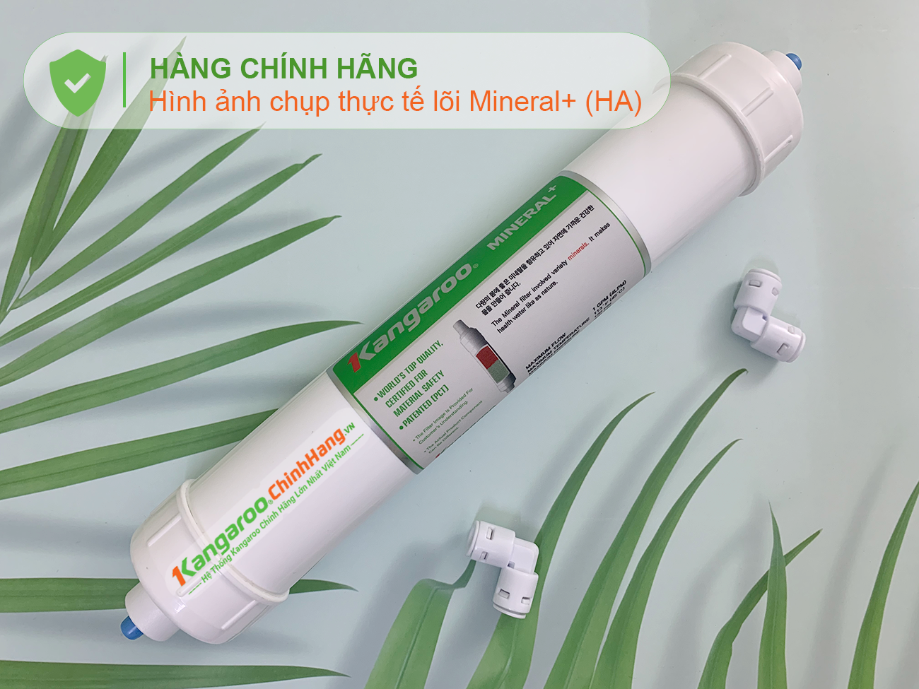 Hình ảnh thực tế Lõi lọc nước Kangaroo Hydrogen số 8 Mineral + (HA)