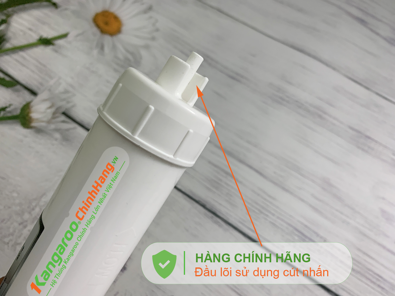 Đầu của Lõi lọc nước Kangaroo Hydrogen số 8 Mineral + (HP) 