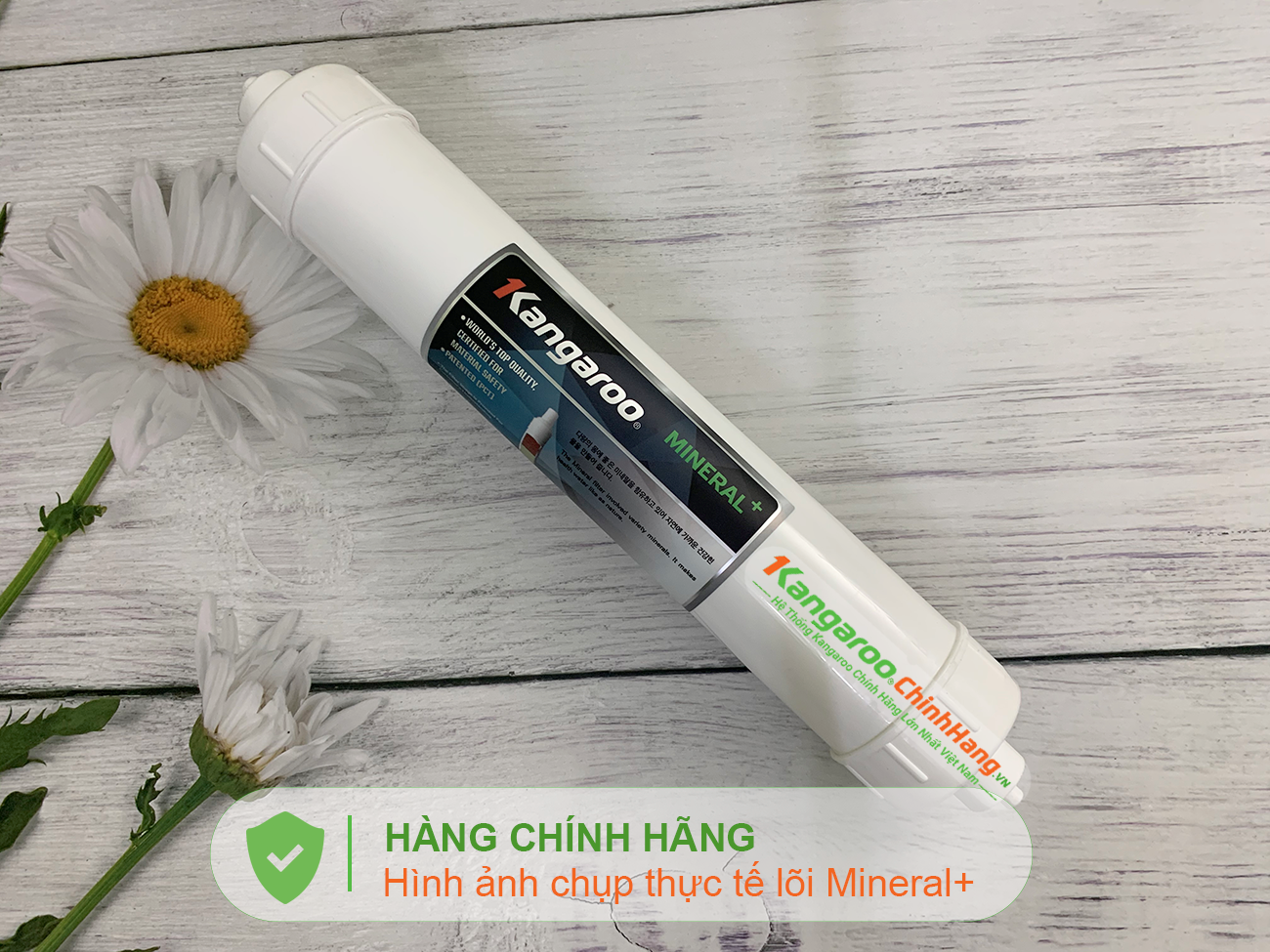 Hình ảnh thực tế Lõi lọc nước Kangaroo Hydrogen số 8 Mineral + (HP)
