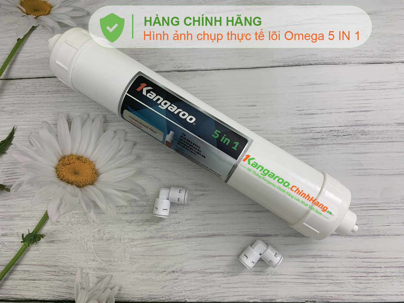 Hình ảnh thực tế Lõi lọc nước Kangaroo Hydrogen số 10 OMEGA 5 IN 1 (HP)