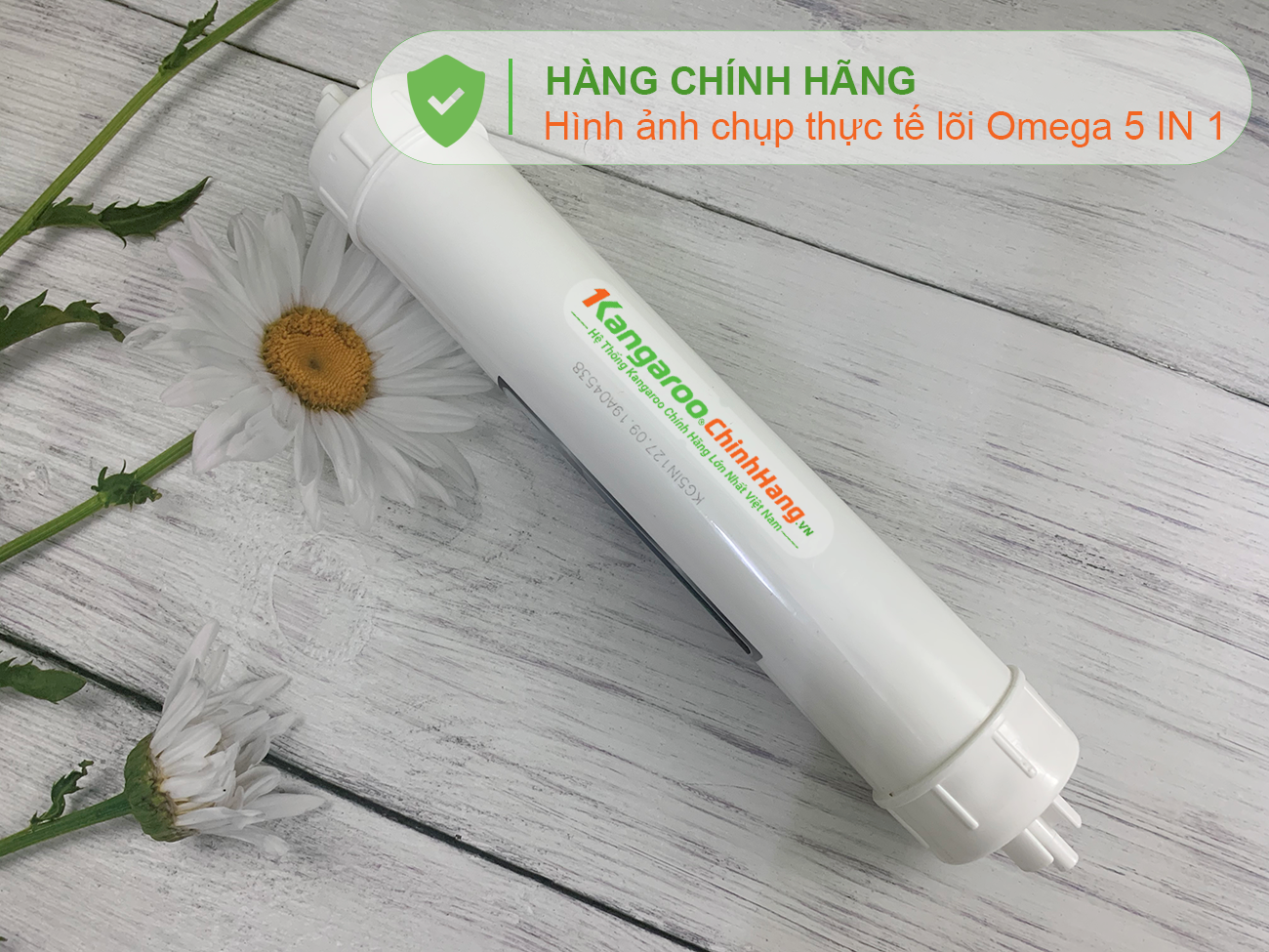 Hình ảnh thực tế Lõi lọc nước Kangaroo Hydrogen số 10 OMEGA 5 IN 1 (HP)