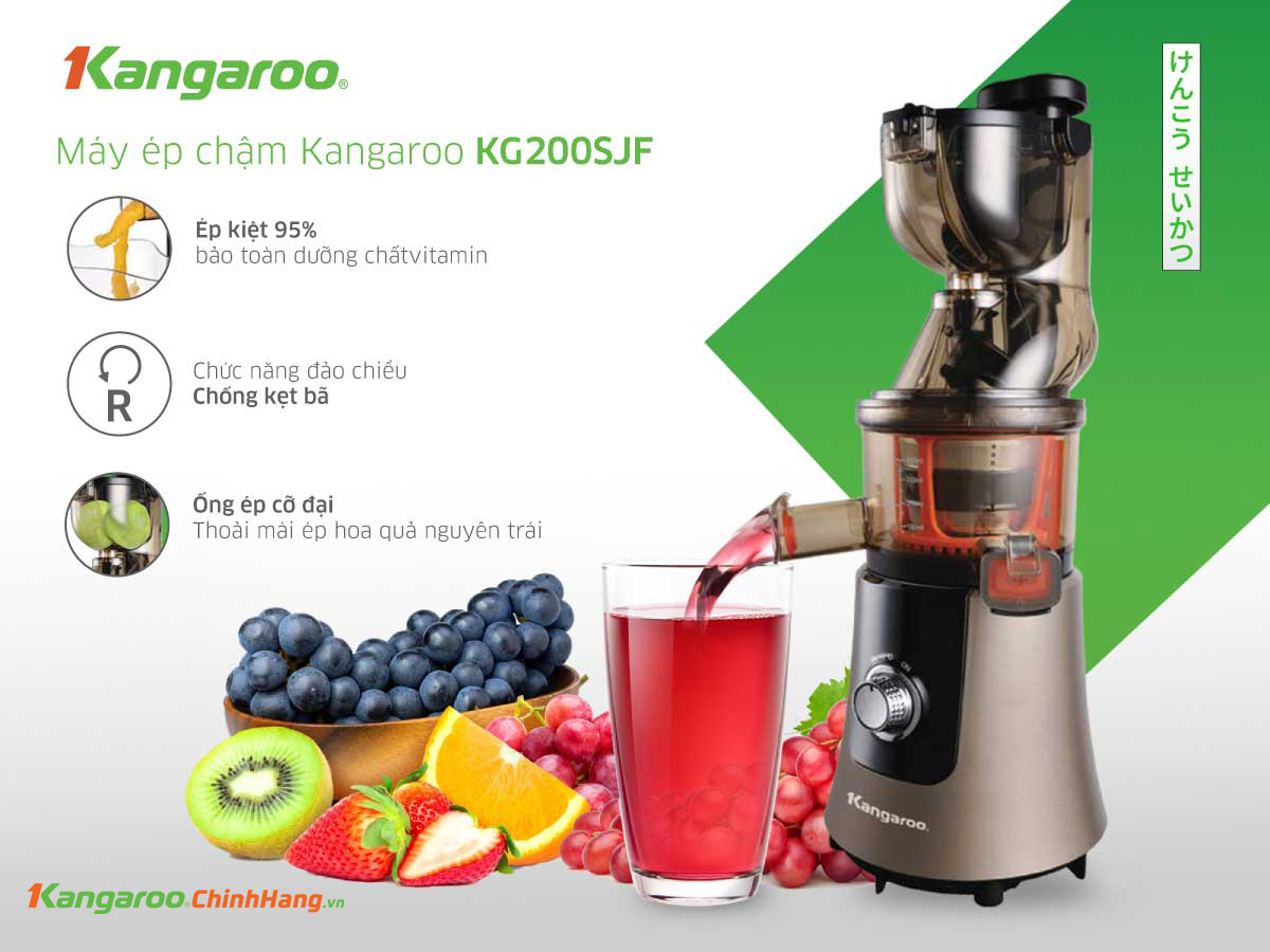 Máy ép chậm Kangaroo KG200SJF 
