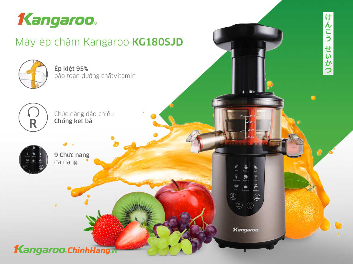 Máy ép chậm Kangaroo KG180SJD
